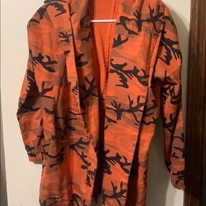 Orange army fatigue jacket